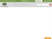 Tablet Screenshot of fivepeaks.net